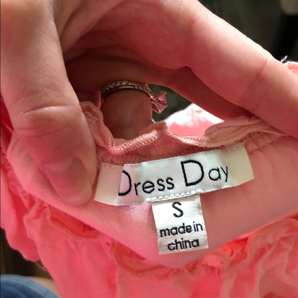 Off the Shoulder Pink Maternity Dress - Picture 6 of 6